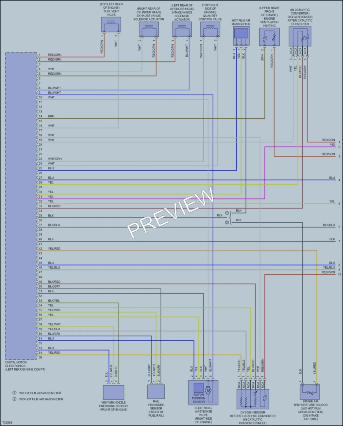 2020 BMW X3 Engine Performance wiring diagram preview