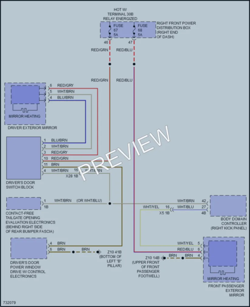 2020 BMW X4 Defoggers wiring diagram preview