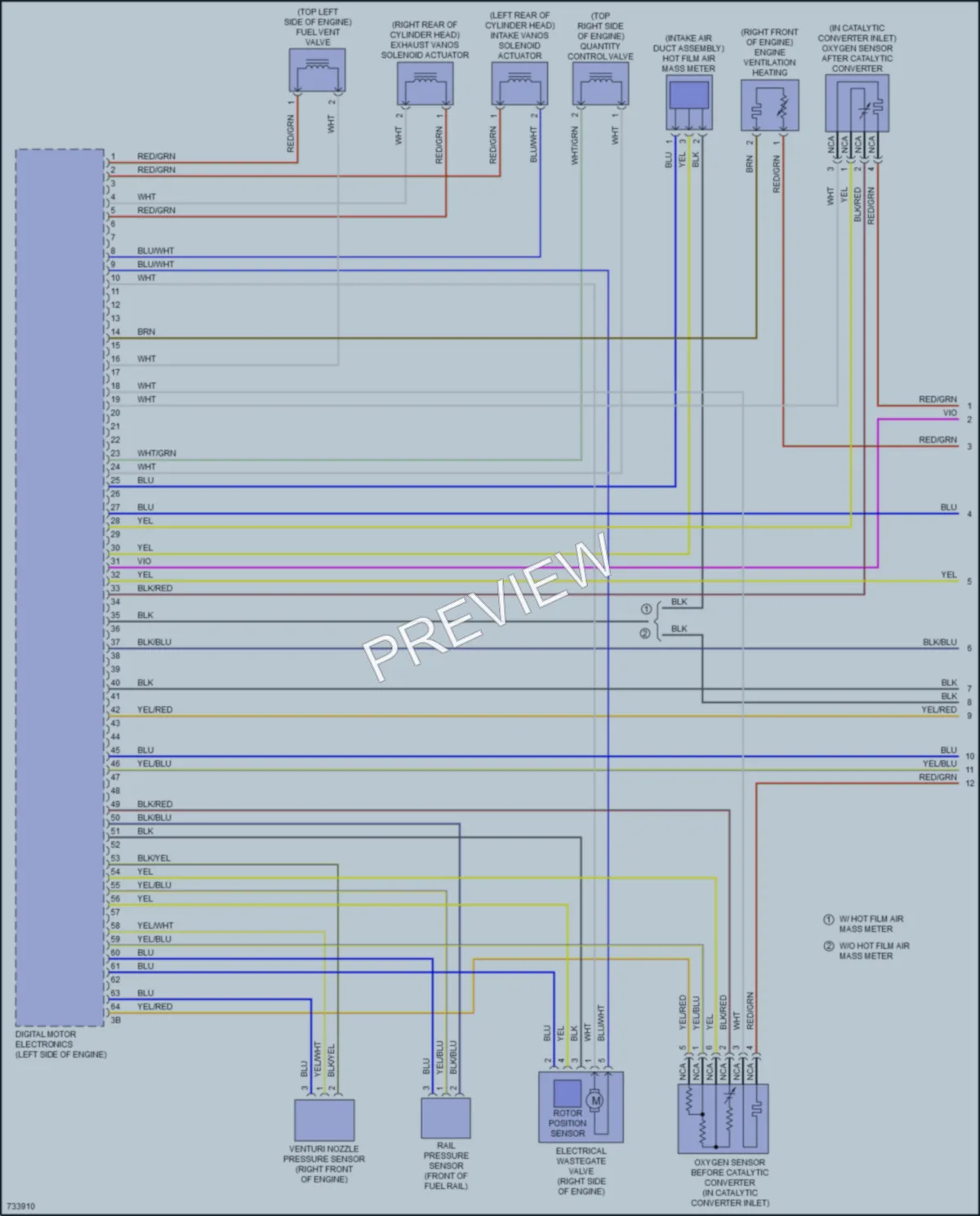 2020 BMW X4 Engine Performance wiring diagram preview