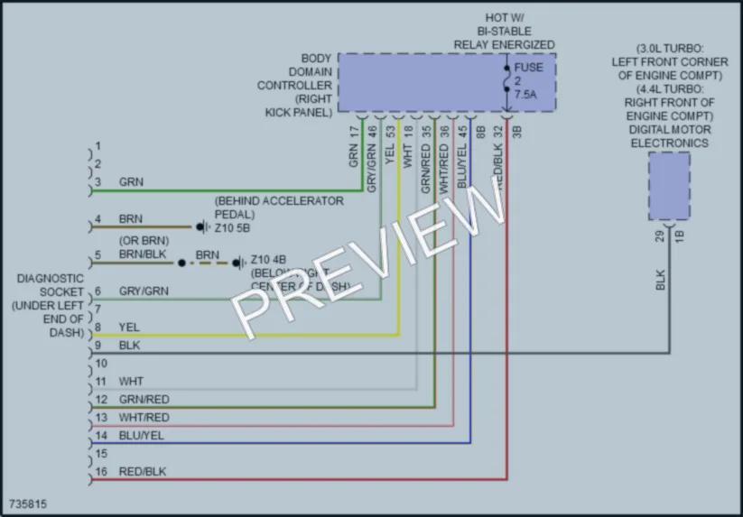 2020 BMW X5 Computer Data Lines wiring diagram preview
