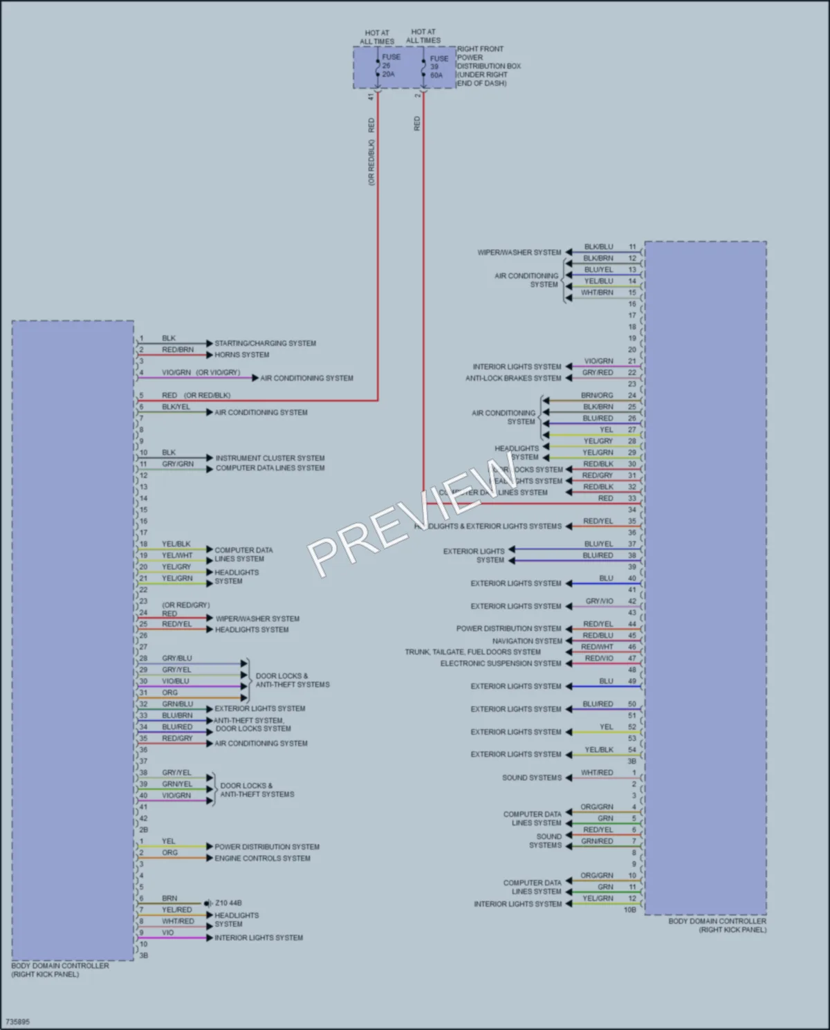 2020 BMW X6 Body Control Modules wiring diagram preview