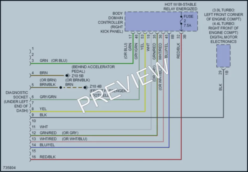 2020 BMW X6 Computer Data Lines wiring diagram preview