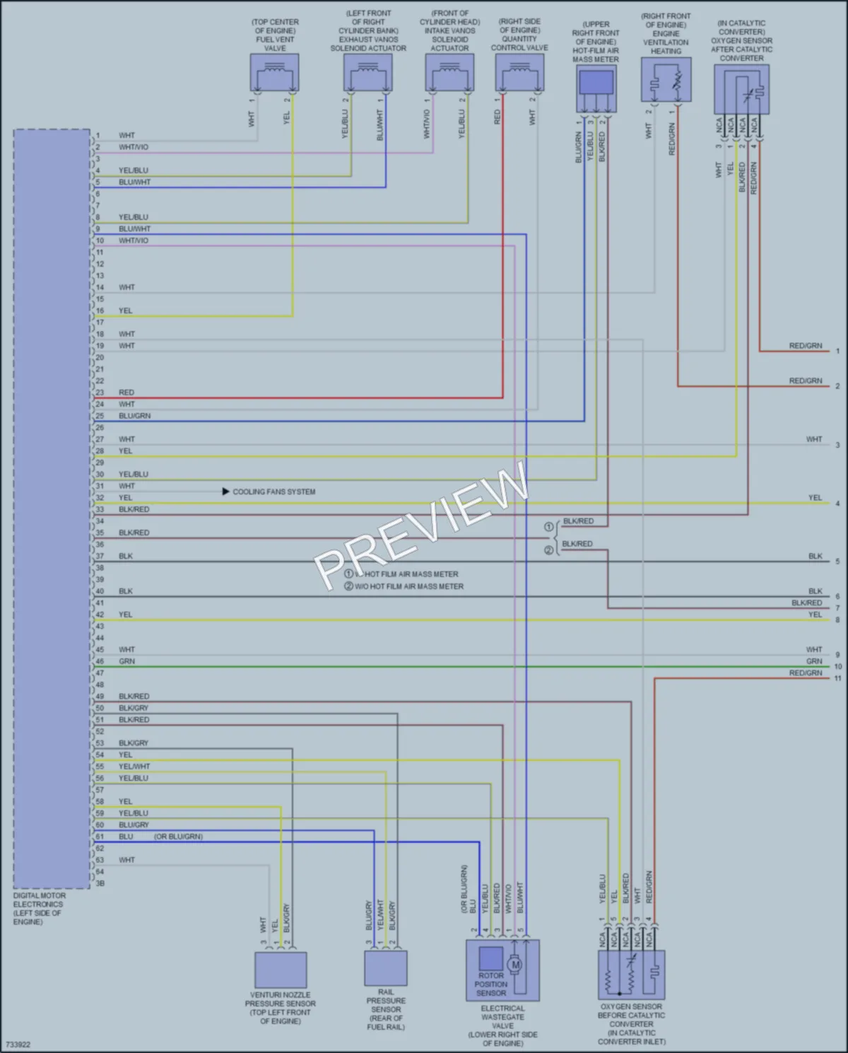 2020 BMW X6 Engine Performance wiring diagram preview