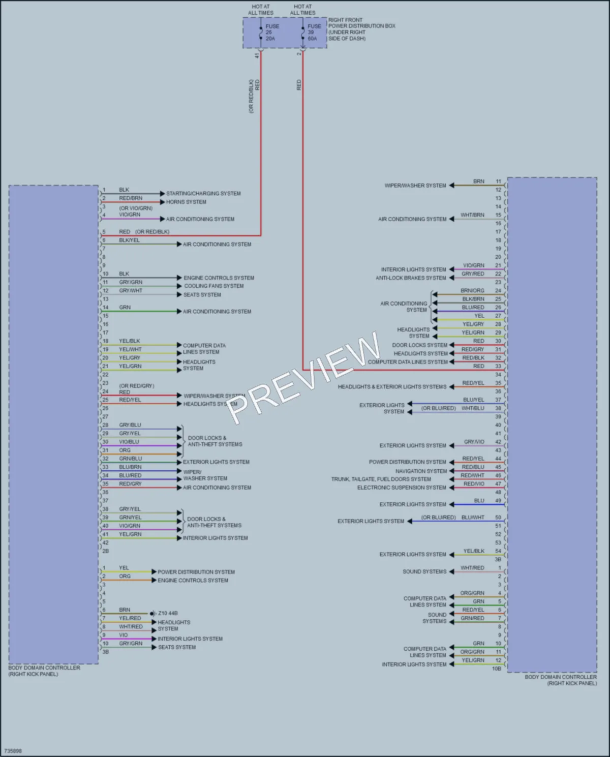 2020 BMW X7 Body Control Modules wiring diagram preview