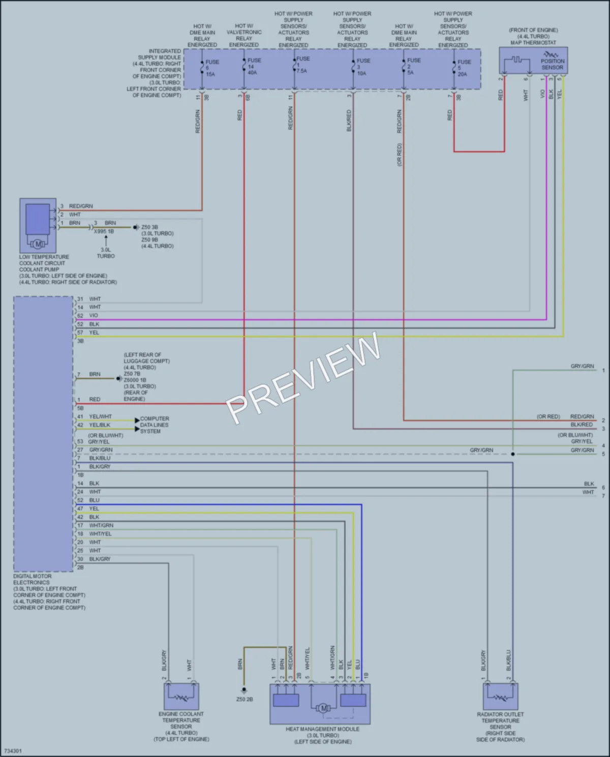 2020 BMW X7 Cooling Fan wiring diagram preview