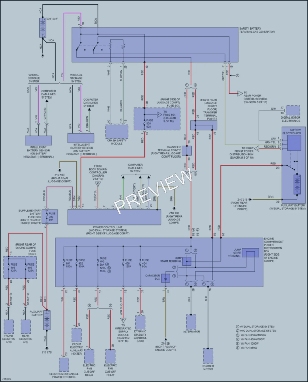 2020 BMW X7 Power Distribution wiring diagram preview
