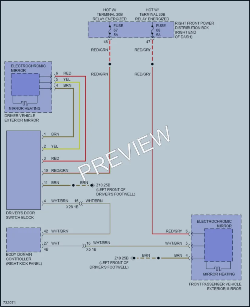 2020 BMW Z4 Defoggers wiring diagram preview