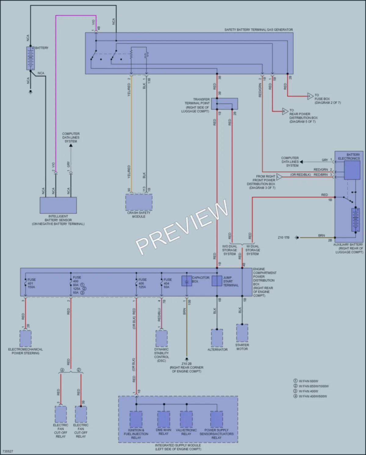 2020 BMW Z4 Power Distribution wiring diagram preview