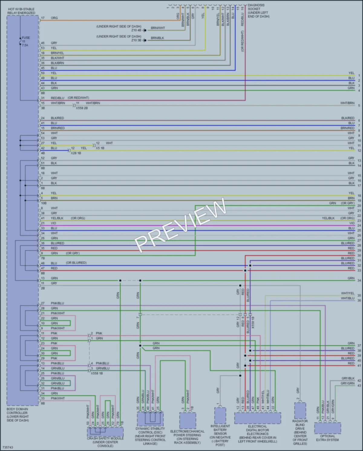 2020 BMW i3 Computer Data Lines wiring diagram preview