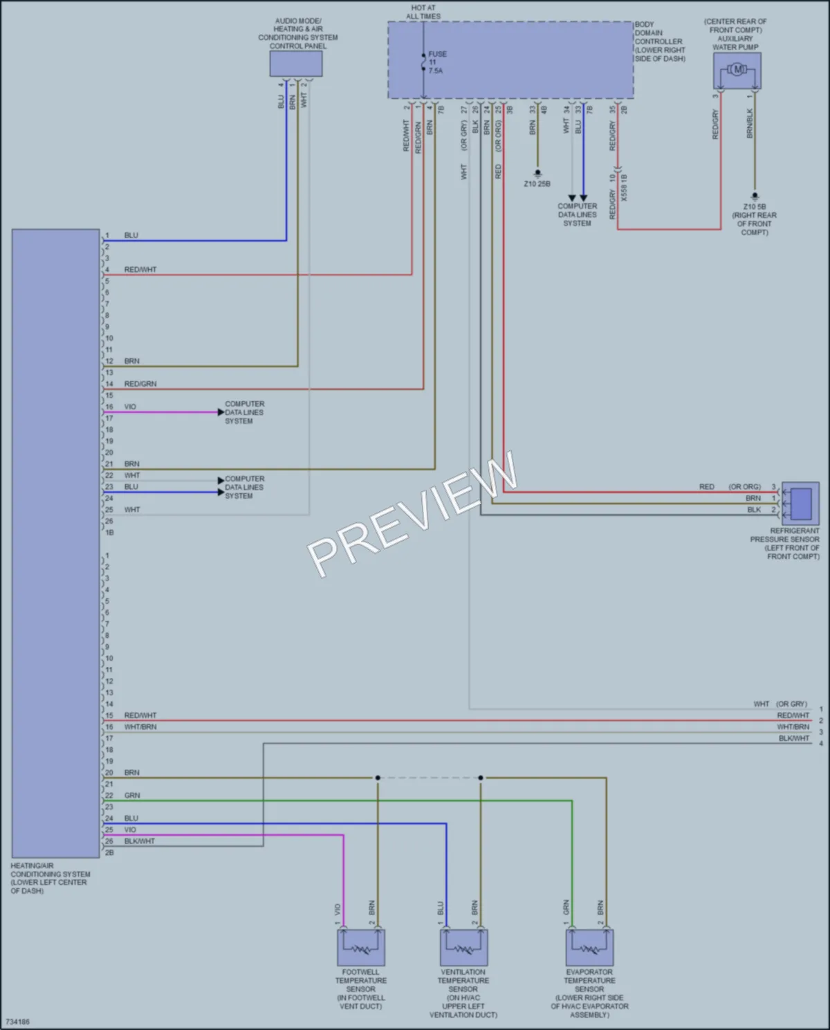 2020 BMW S Air Conditioning wiring diagram preview
