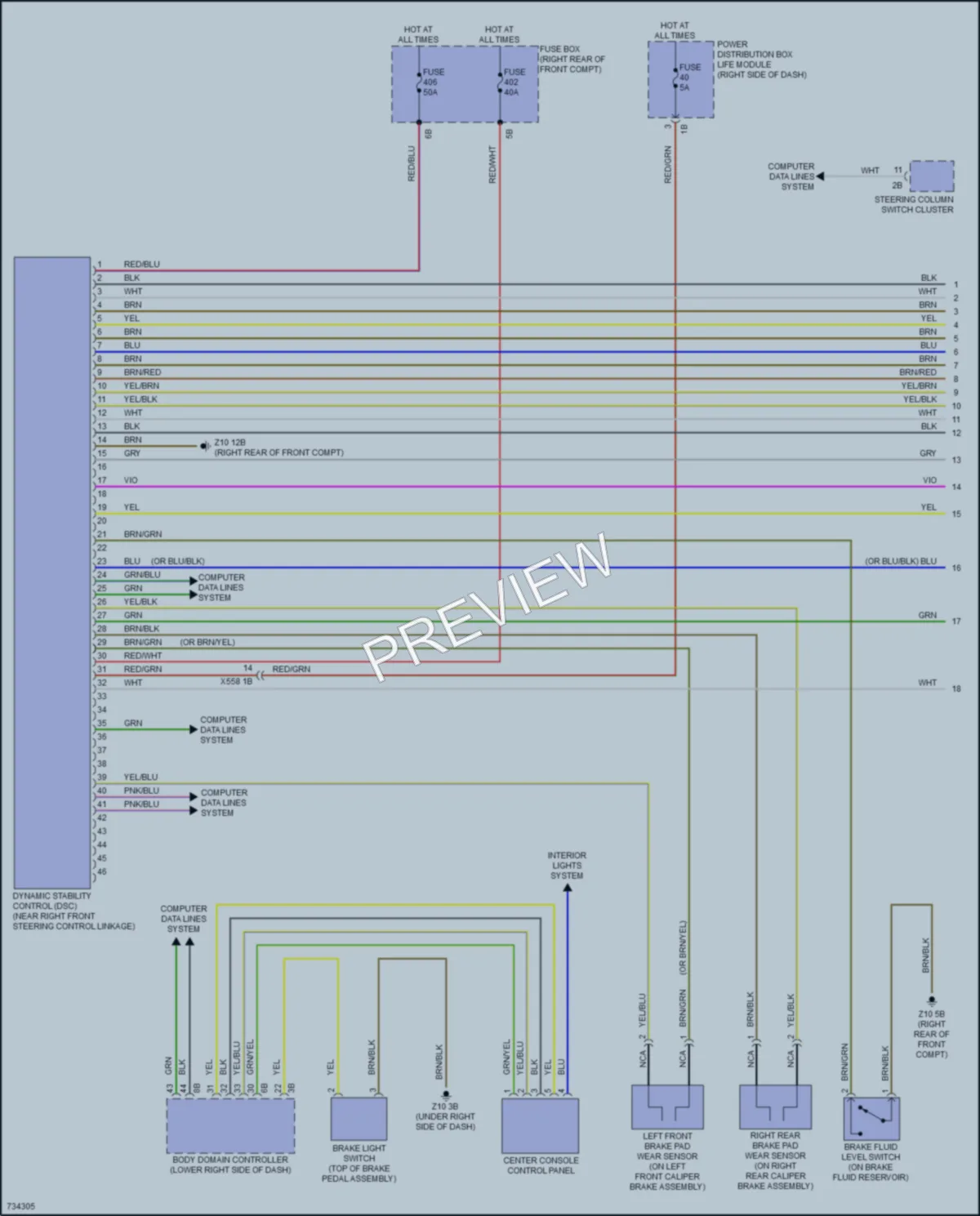 2020 BMW S Anti Lock Brakes wiring diagram preview