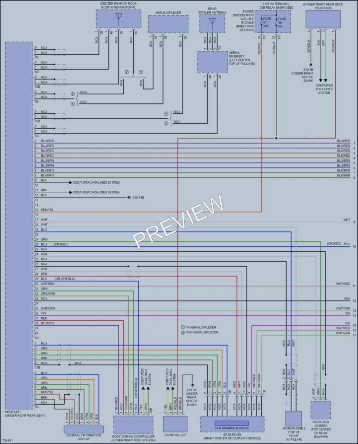 2020 BMW S Radio wiring diagram preview