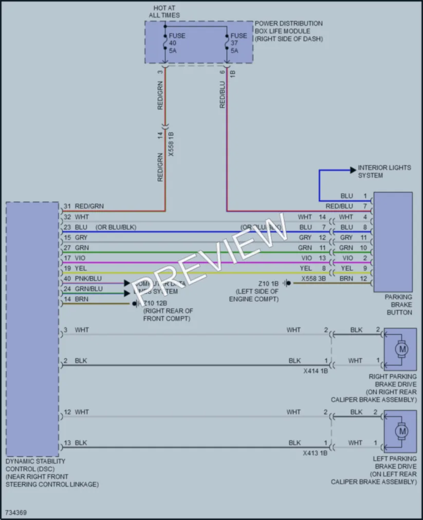 2020 BMW S Shift Interlock wiring diagram preview