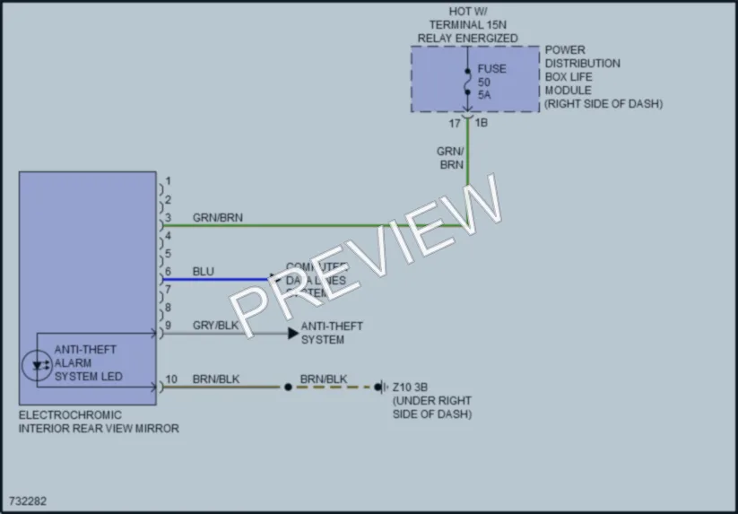 2020 BMW i3s Power Mirrors wiring diagram preview