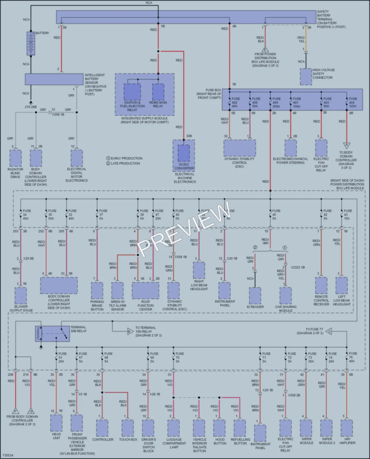2020 BMW S Power Distribution wiring diagram preview