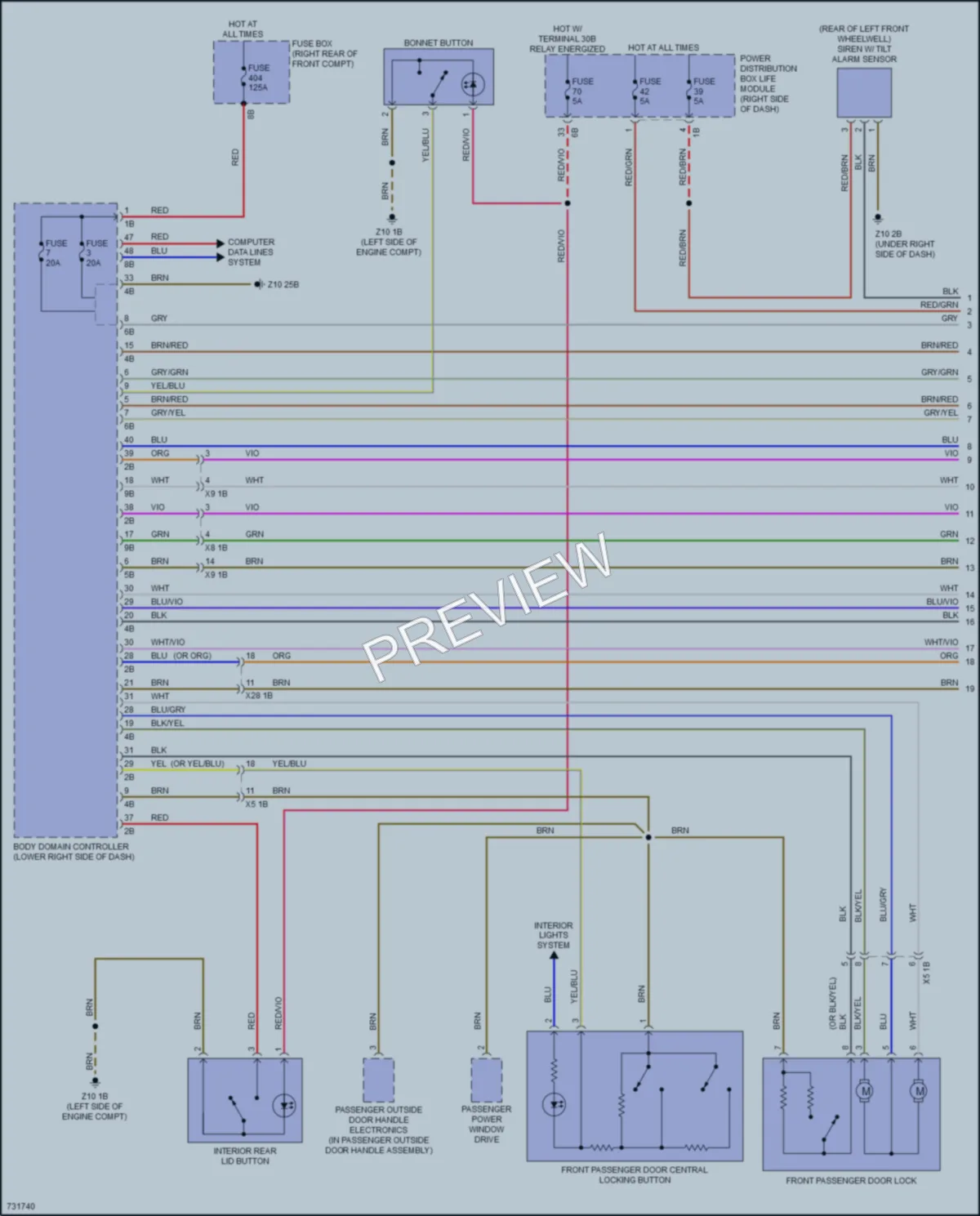 2020 BMW S Power Door Locks wiring diagram preview
