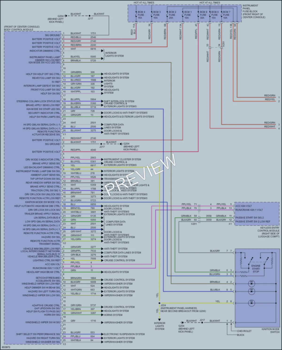 2020 Buick Enclave Body Control Modules wiring diagram preview
