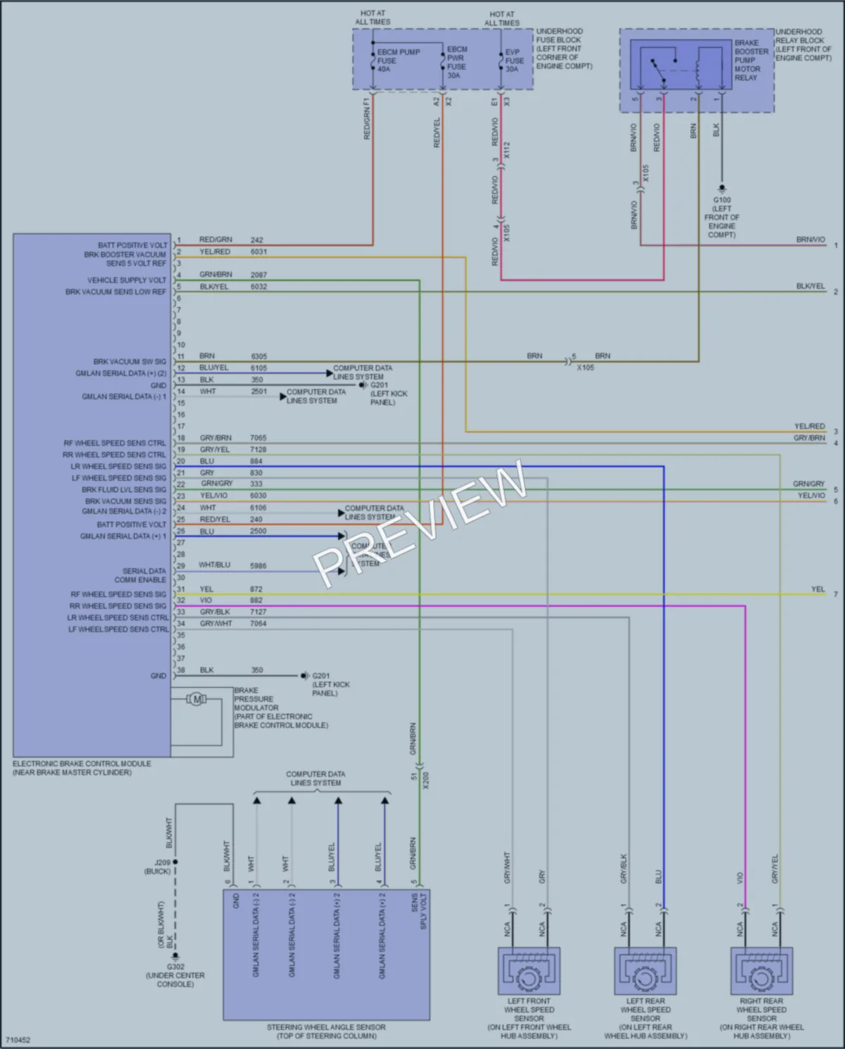 2020 Buick Encore Anti Lock Brakes wiring diagram preview