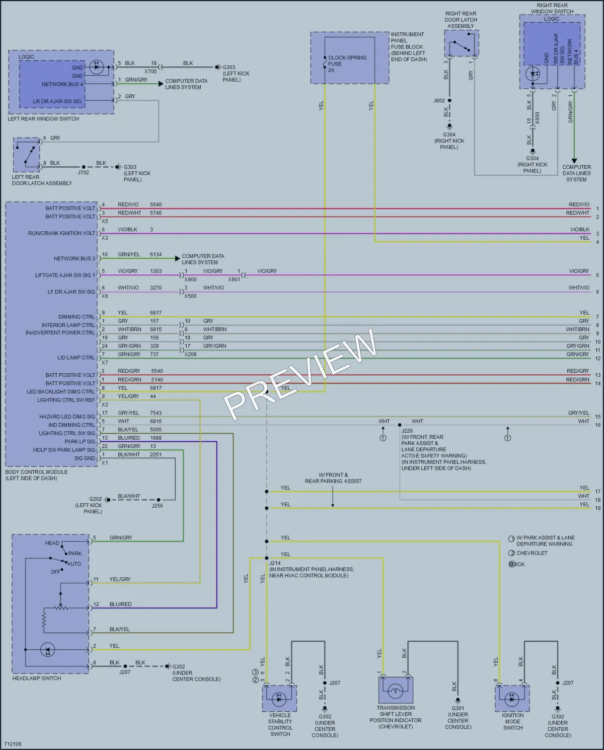 2020 Buick Encore Interior Lights wiring diagram preview