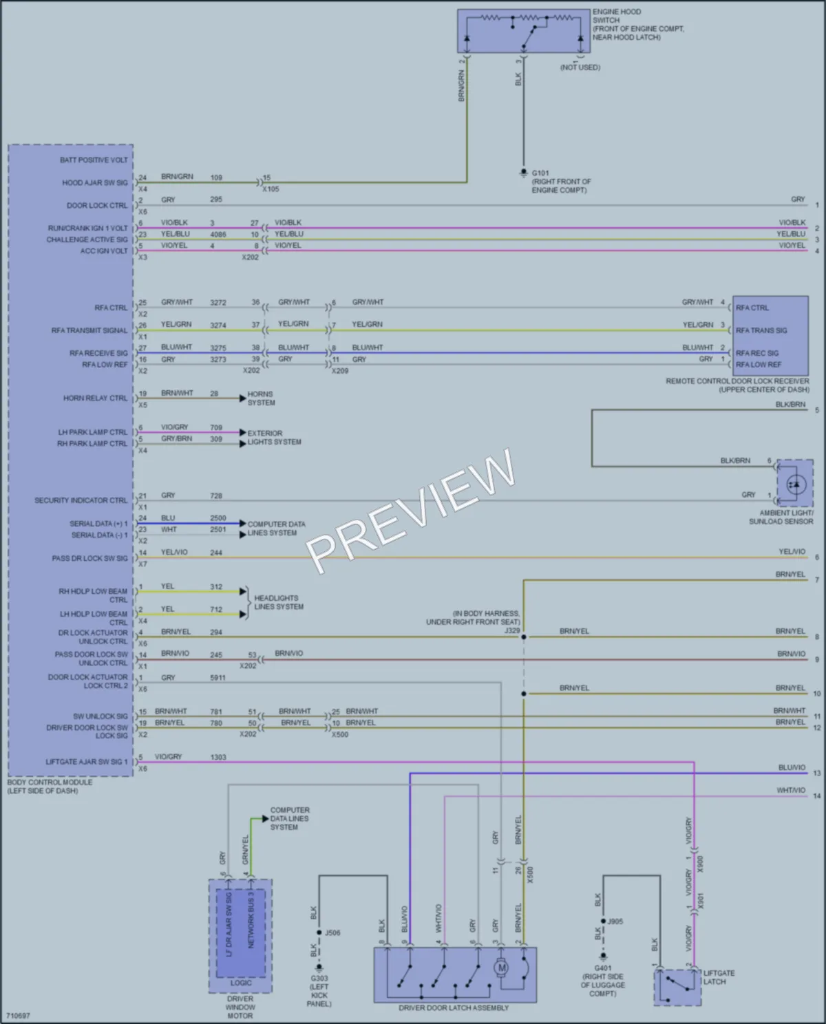 2020 Buick Encore Power Door Locks wiring diagram preview