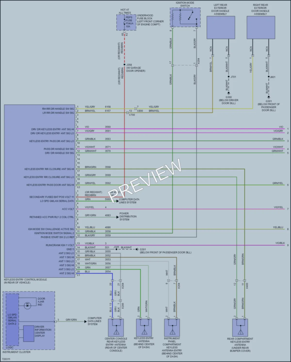 2020 Buick EncoreGX Anti Theft wiring diagram preview