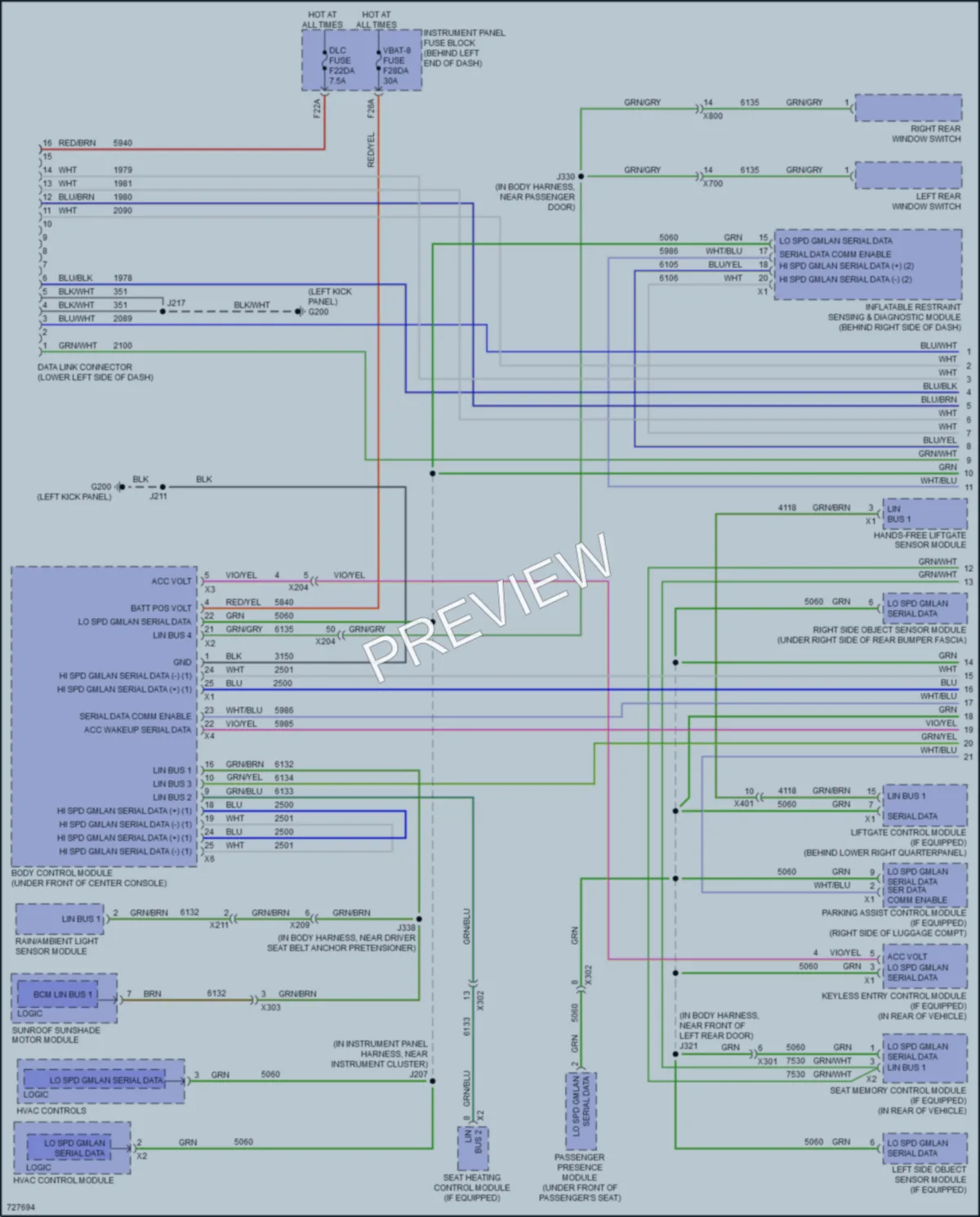 2020 Buick EncoreGX Computer Data Lines wiring diagram preview