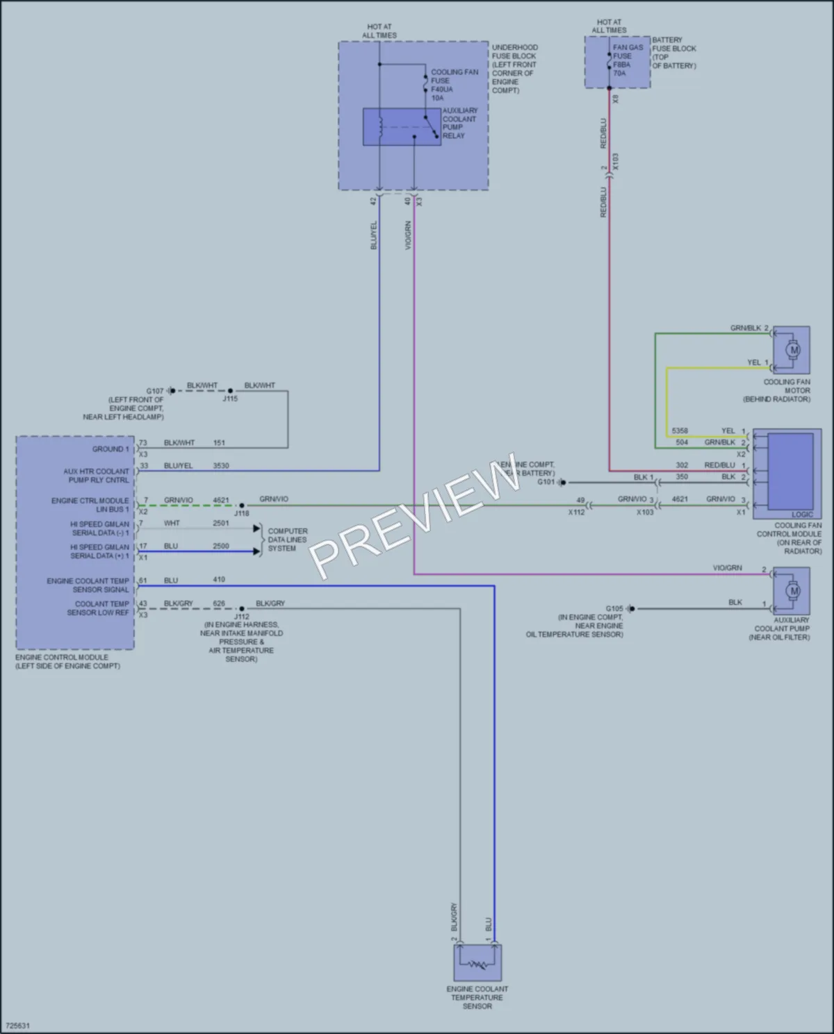 2020 Buick EncoreGX Cooling Fan wiring diagram preview