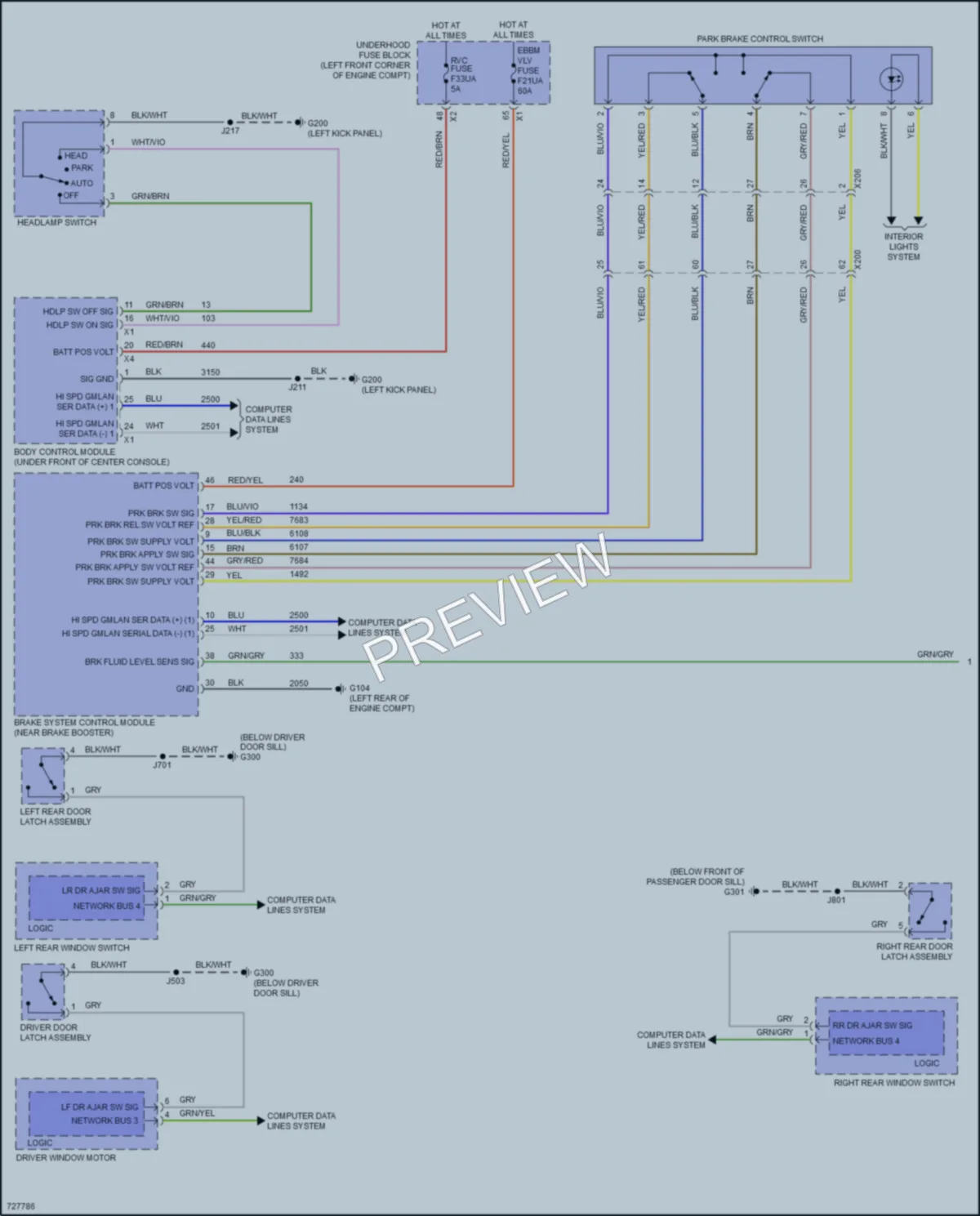 2020 Buick EncoreGX Warning Systems wiring diagram preview