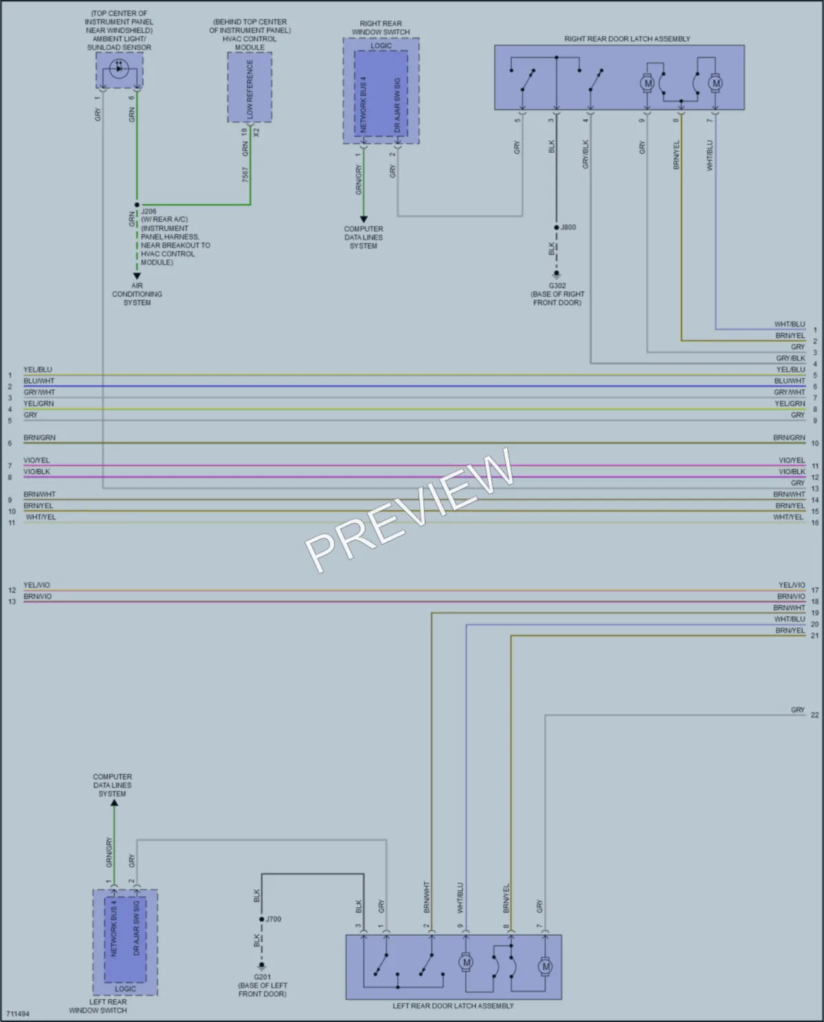 2020 Buick Envision Power Door Locks wiring diagram preview
