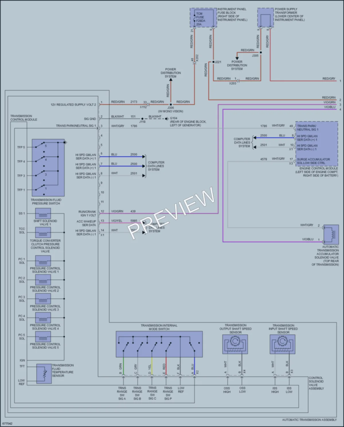 2020 Buick Envision Transmission wiring diagram preview