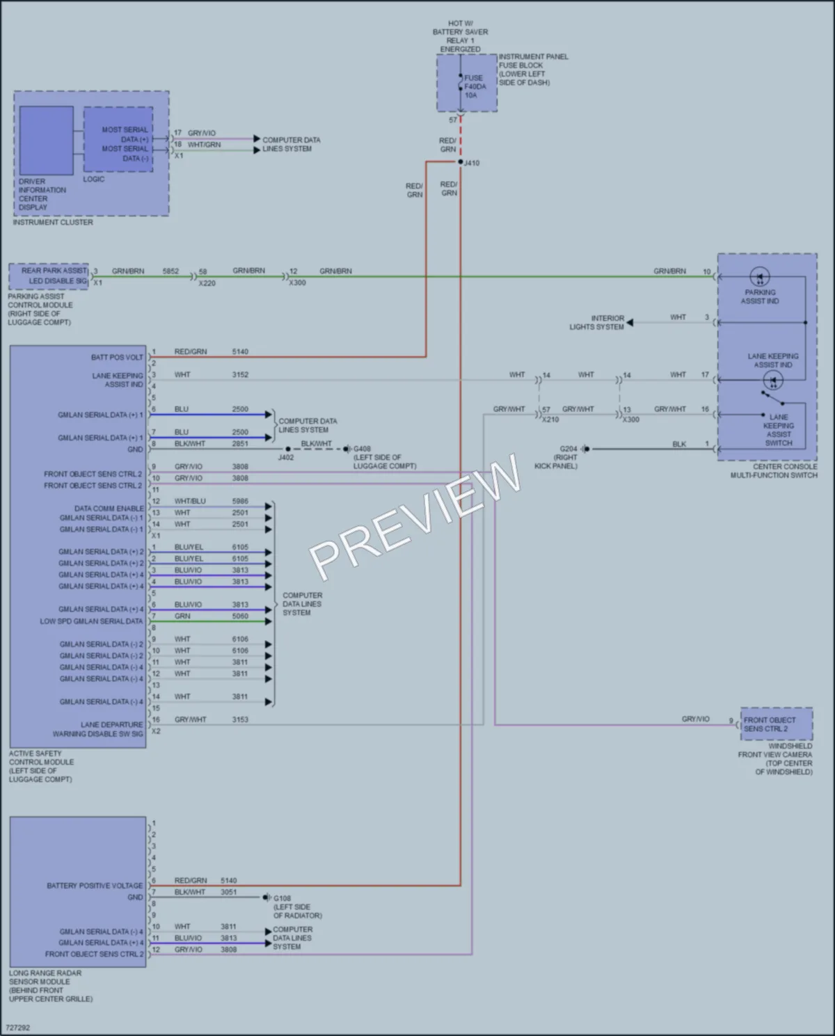 2020 Buick RegalSportback Instrument Cluster wiring diagram preview