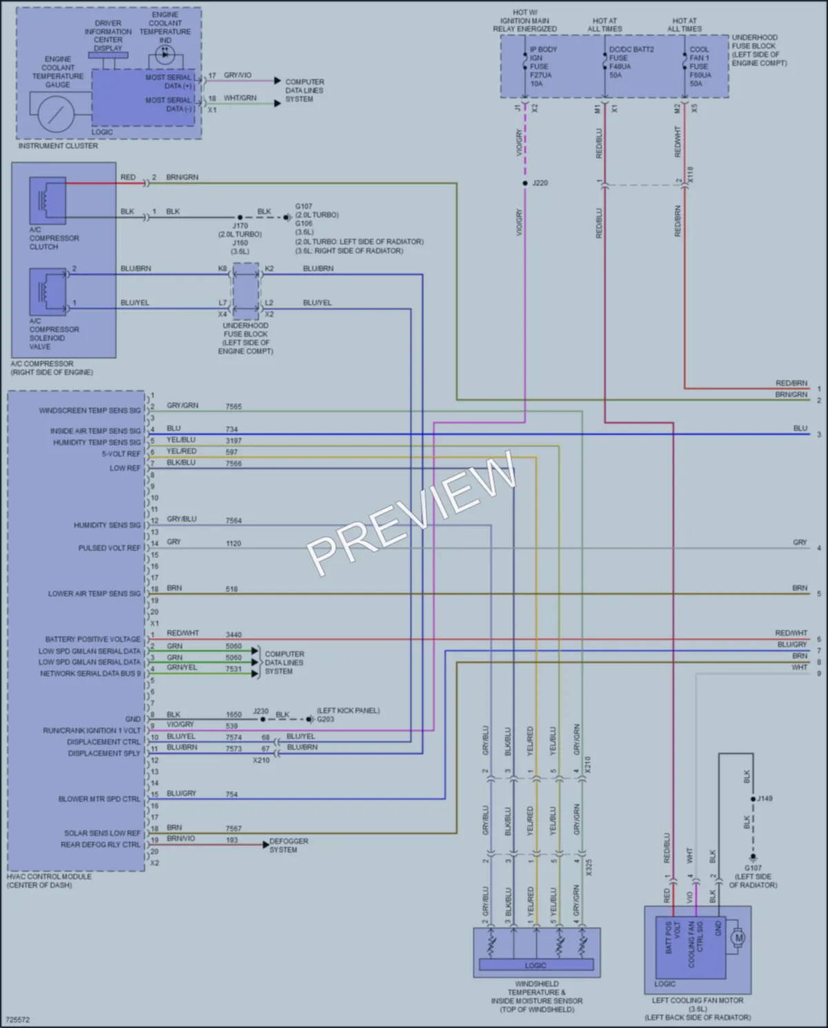 2020 Buick RegalTourX Air Conditioning wiring diagram preview