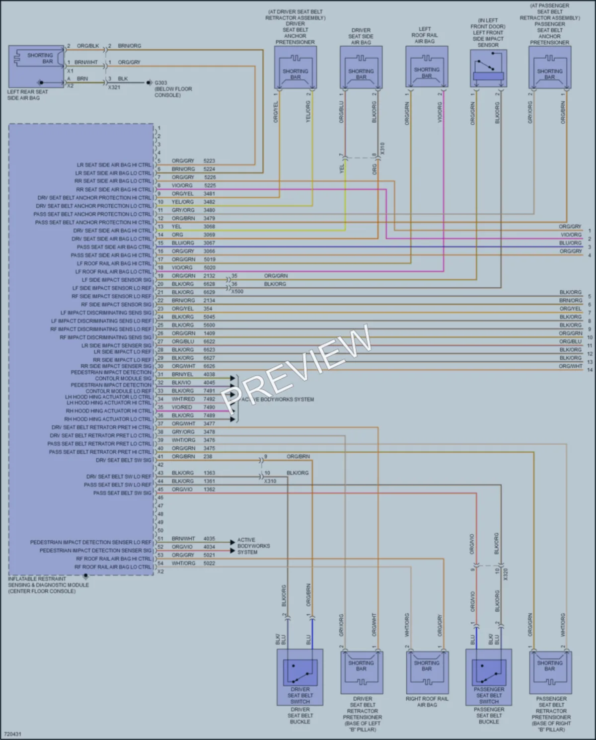 2020 Buick RegalTourX Supplemental Restraints wiring diagram preview