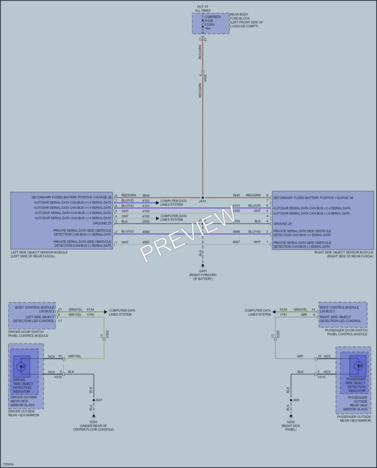 2020 Cadillac CT4 Navigation wiring diagram preview