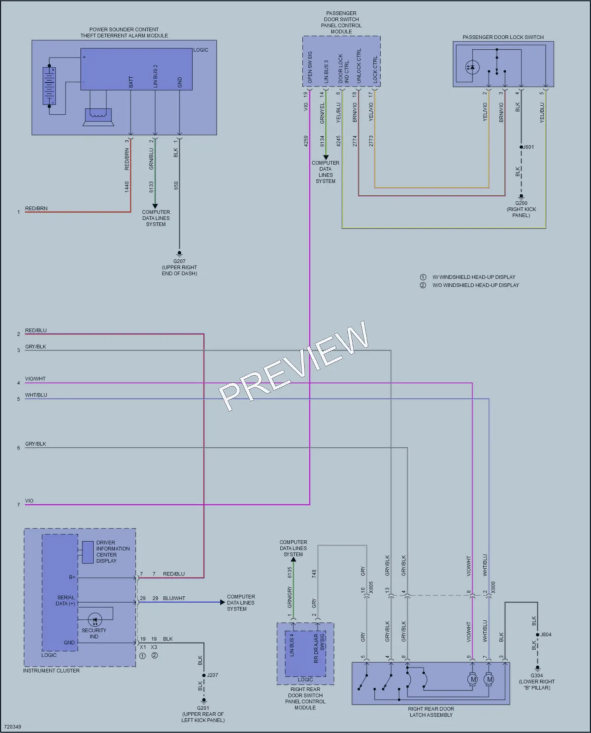 2020 Cadillac CT4V Anti Theft wiring diagram preview
