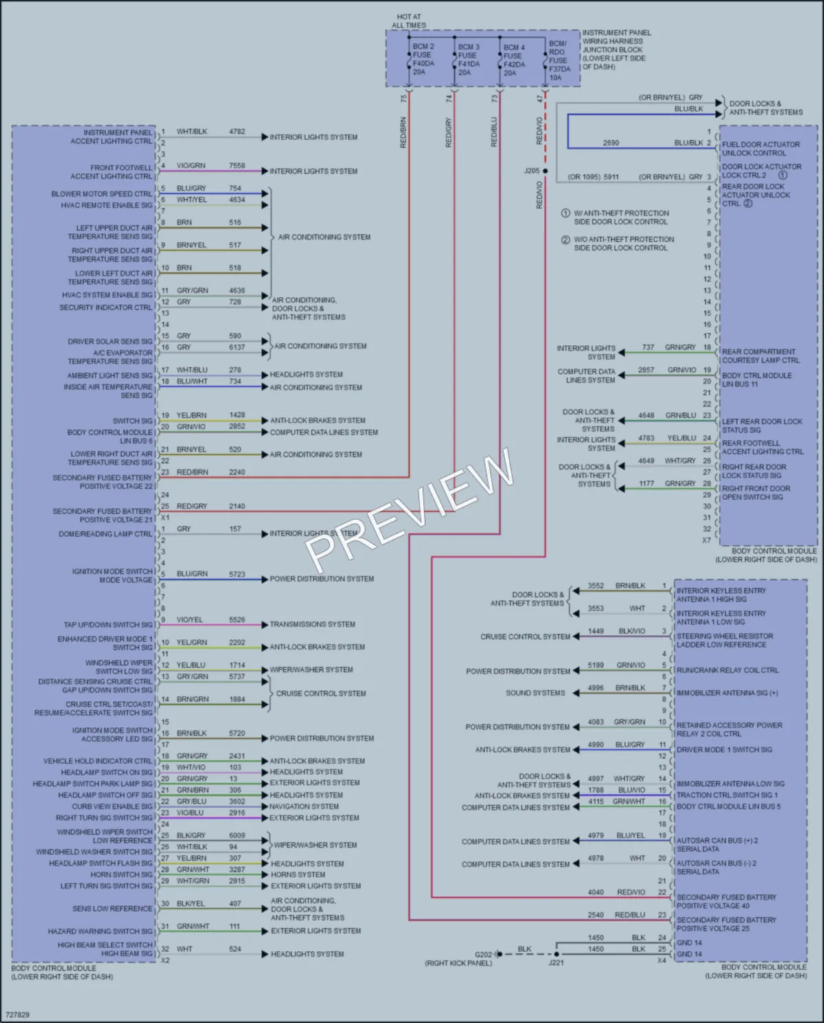 2020 Cadillac CT5 Body Control Modules wiring diagram preview