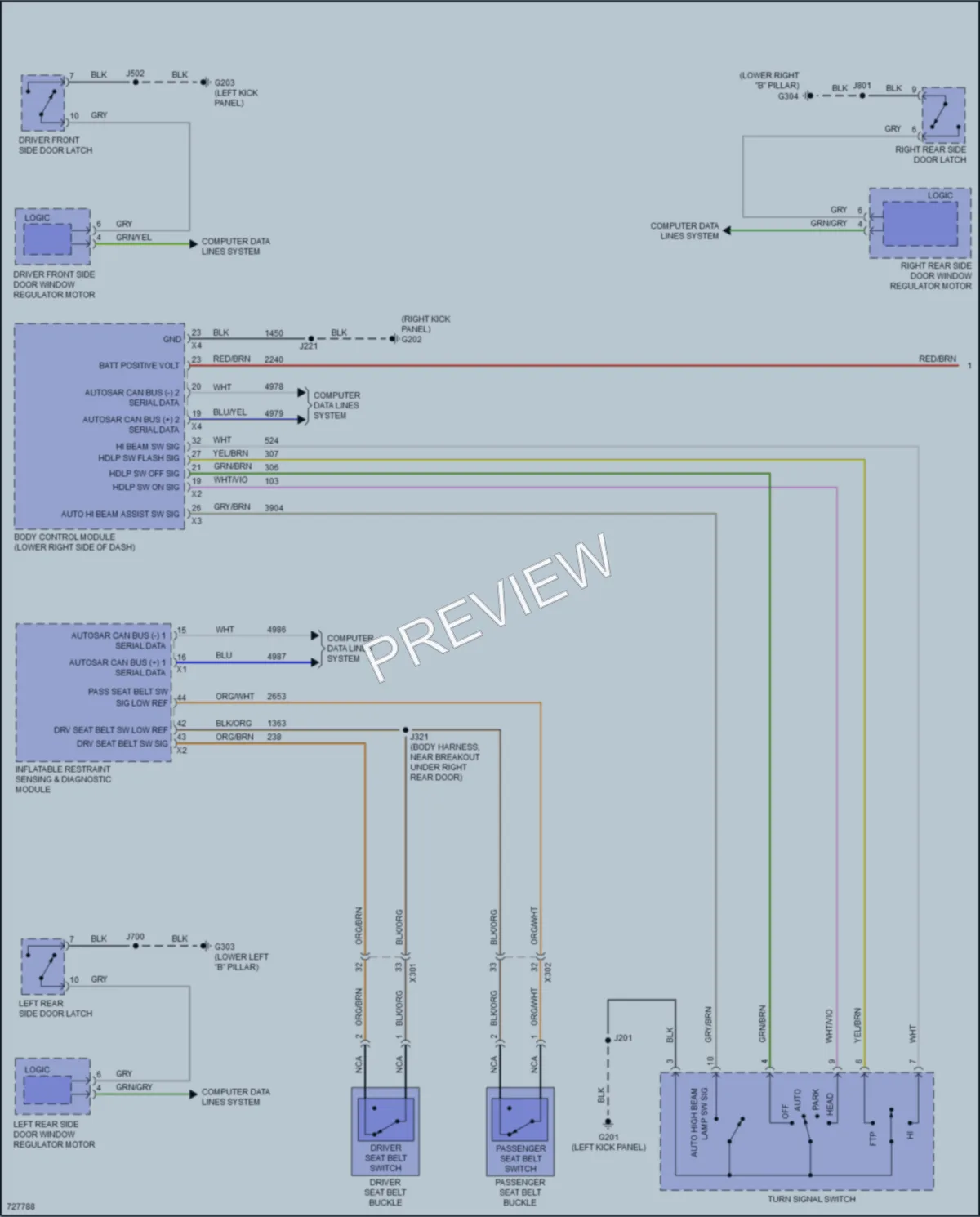2020 Cadillac CT5 Warning Systems wiring diagram preview