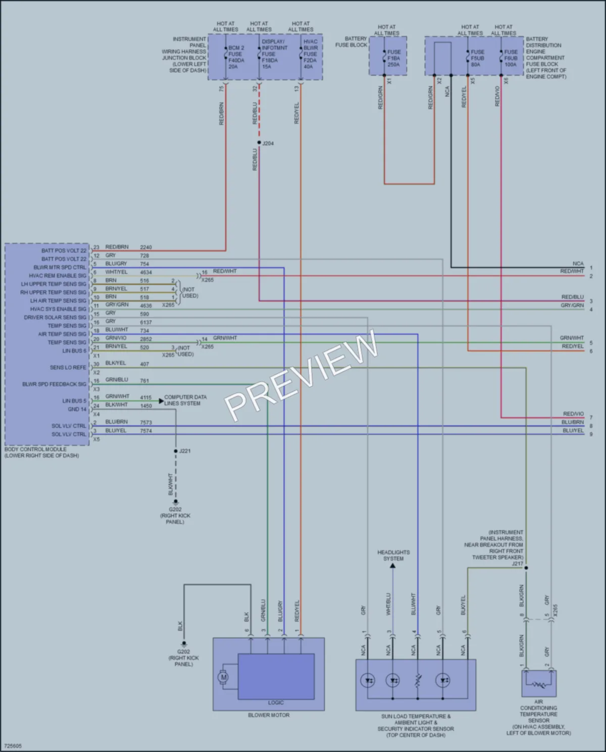 2020 Cadillac CT5V Air Conditioning wiring diagram preview