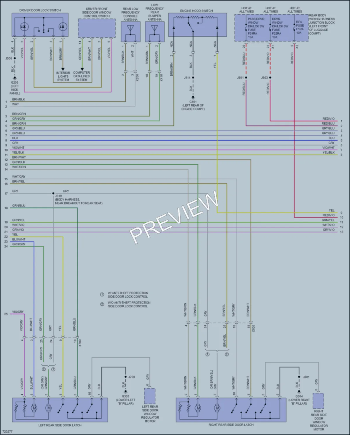 2020 Cadillac CT5V Anti Theft wiring diagram preview