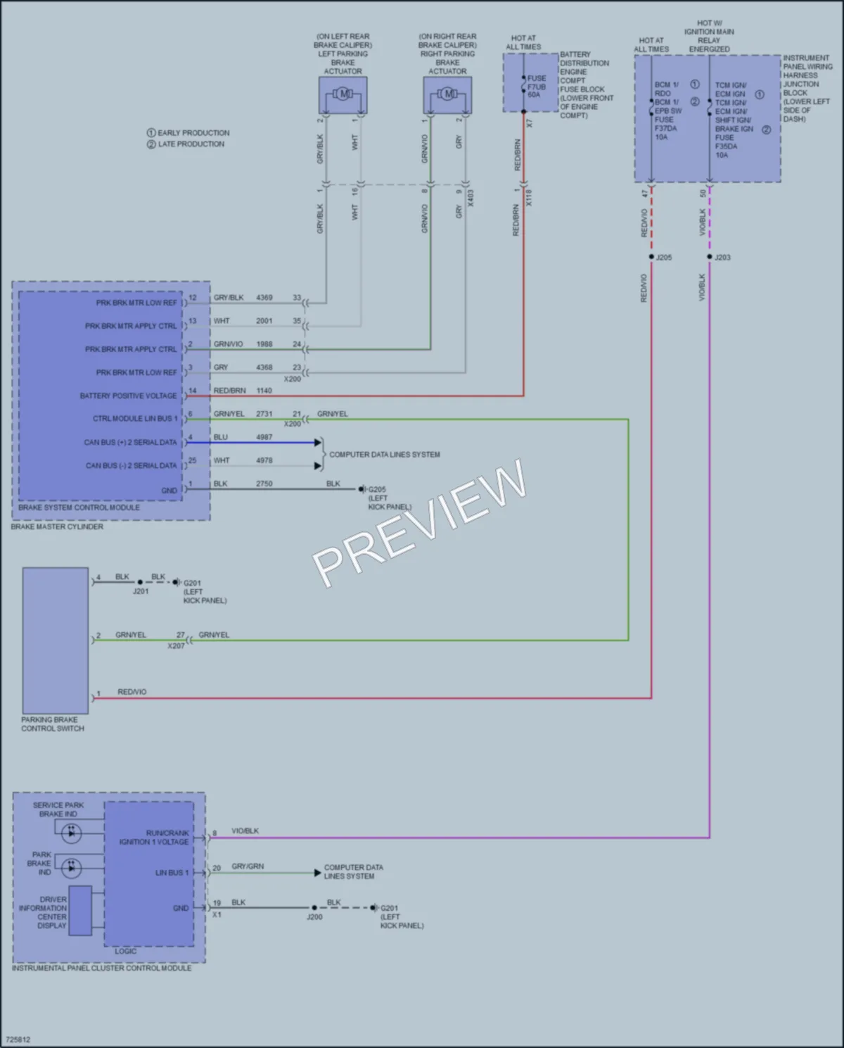 2020 Cadillac CT5V Shift Interlock wiring diagram preview