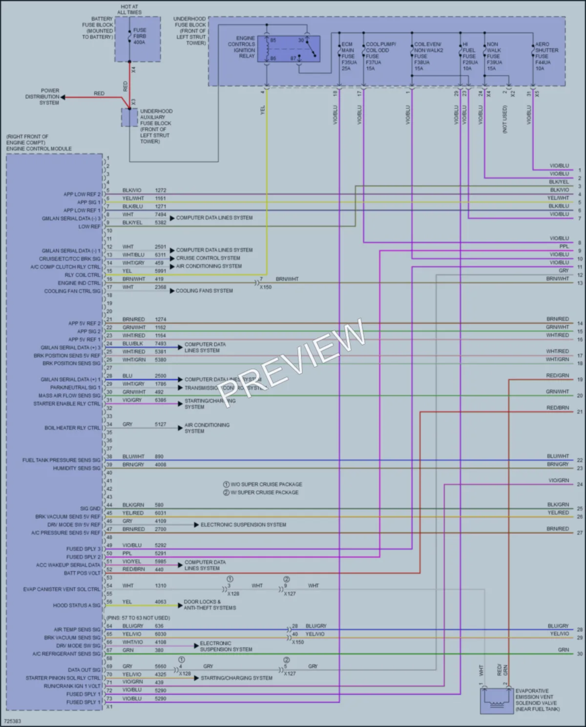 2020 Cadillac CT6 Engine Performance wiring diagram preview