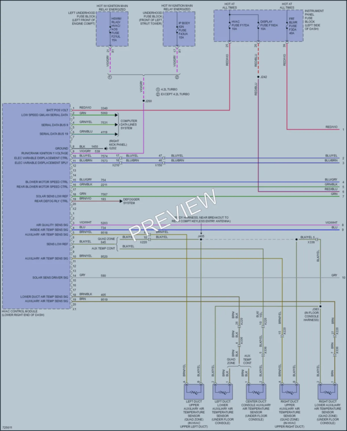 2020 Cadillac CT6V Air Conditioning wiring diagram preview