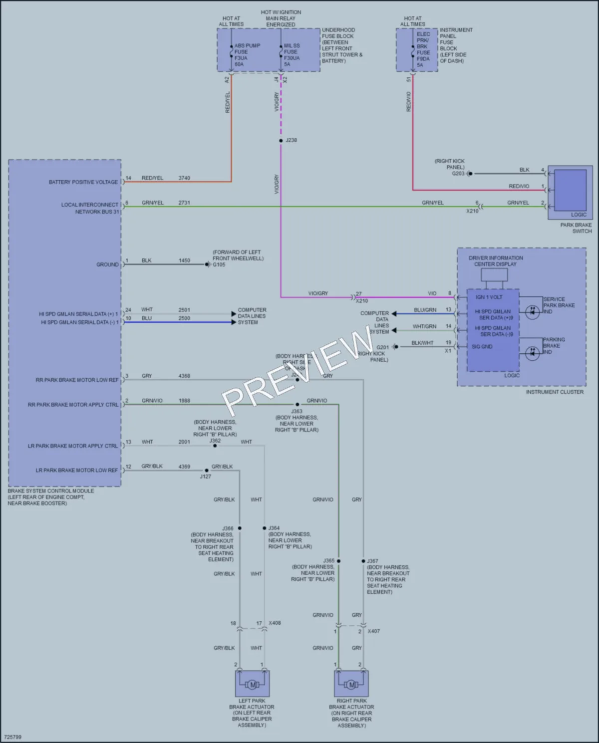 2020 Cadillac XT4 Shift Interlock wiring diagram preview