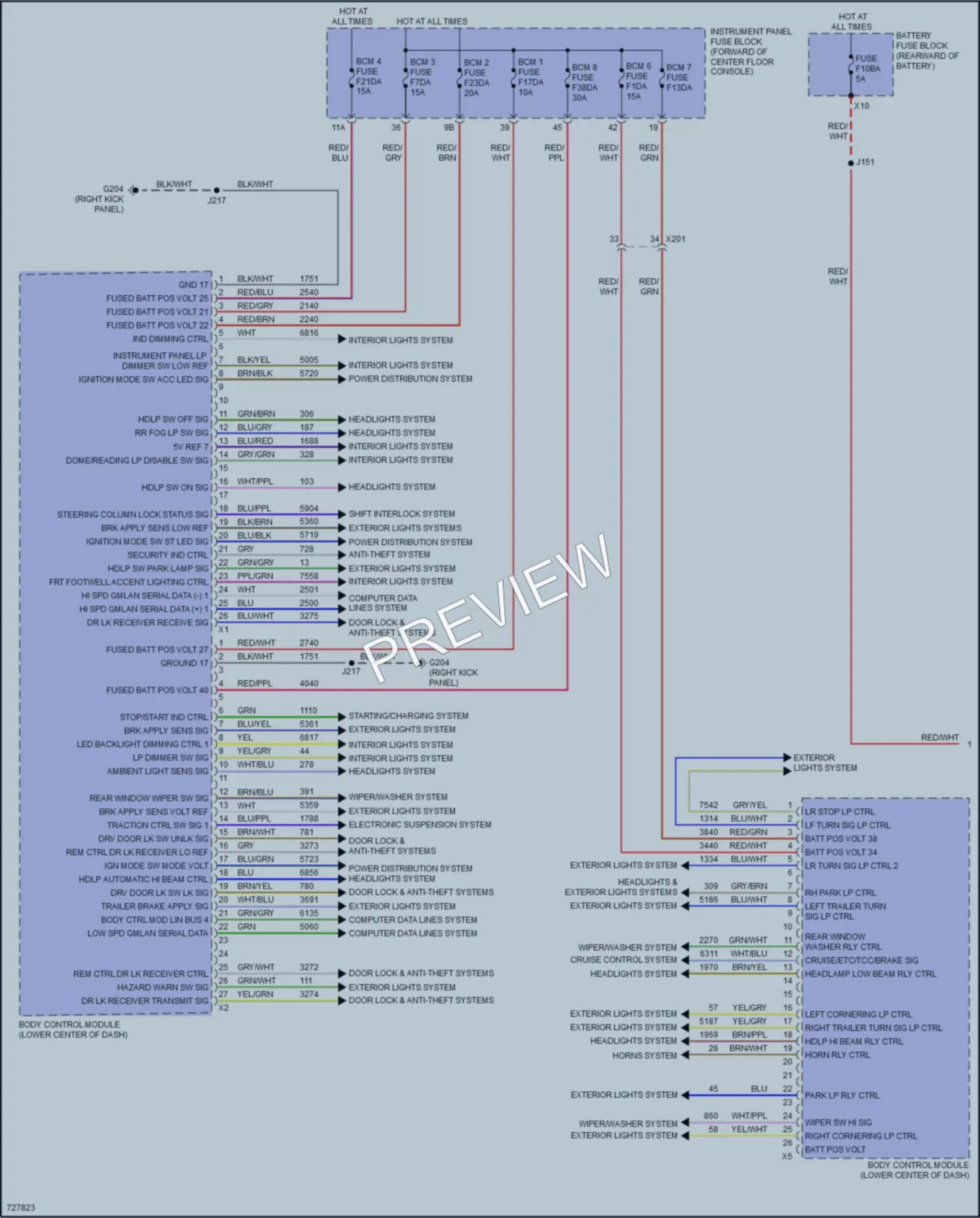 2020 Cadillac XT5 Body Control Modules wiring diagram preview