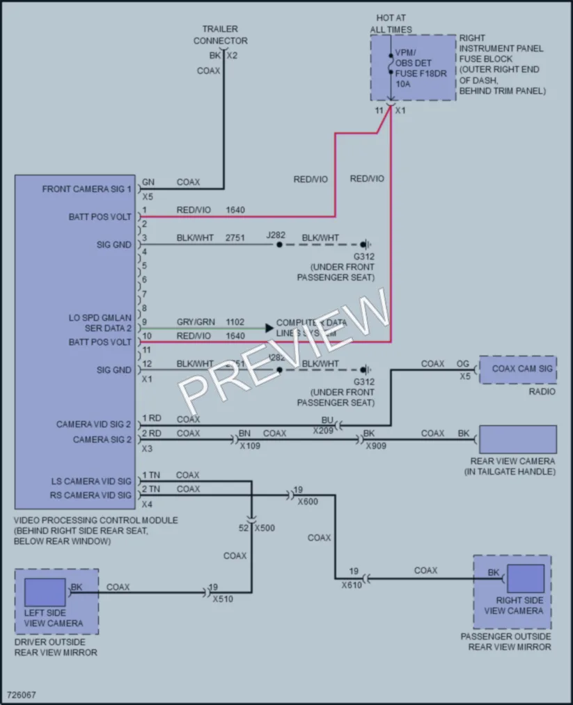 2020 Chevrolet 1500Silverado Navigation wiring diagram preview