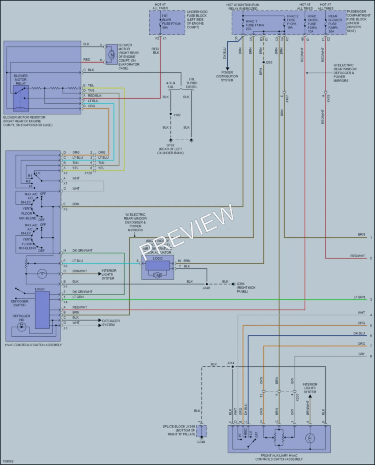2020 Chevrolet 2500Express Air Conditioning wiring diagram preview