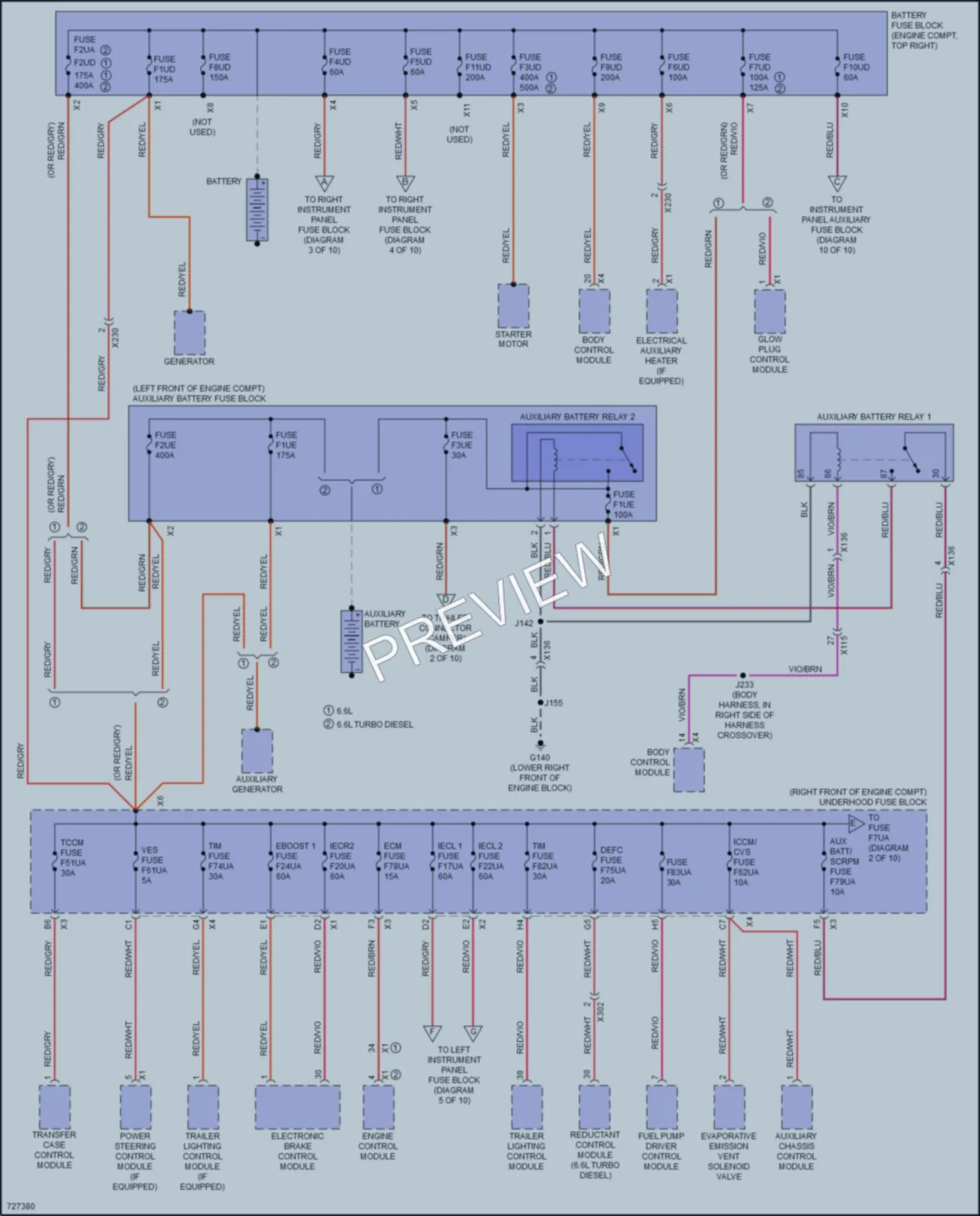 2020 Chevrolet 2500HDSilverado Power Distribution wiring diagram preview