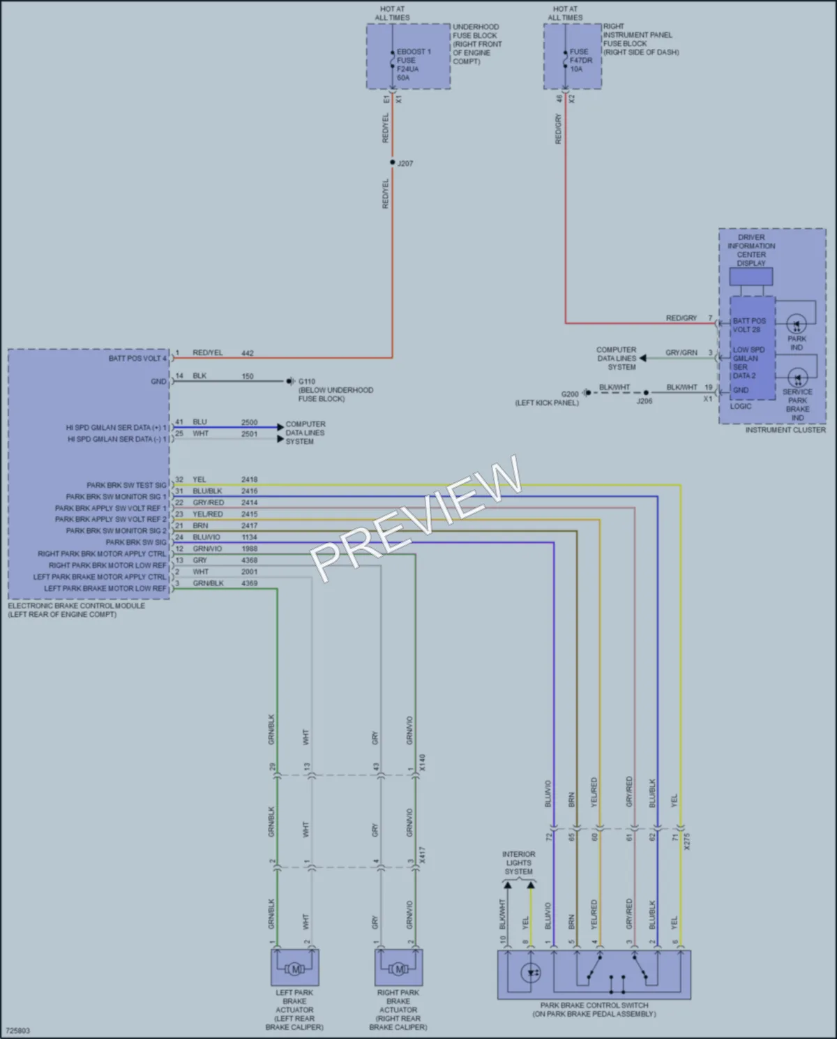 2020 Chevrolet 2500HDSilverado Shift Interlock wiring diagram preview