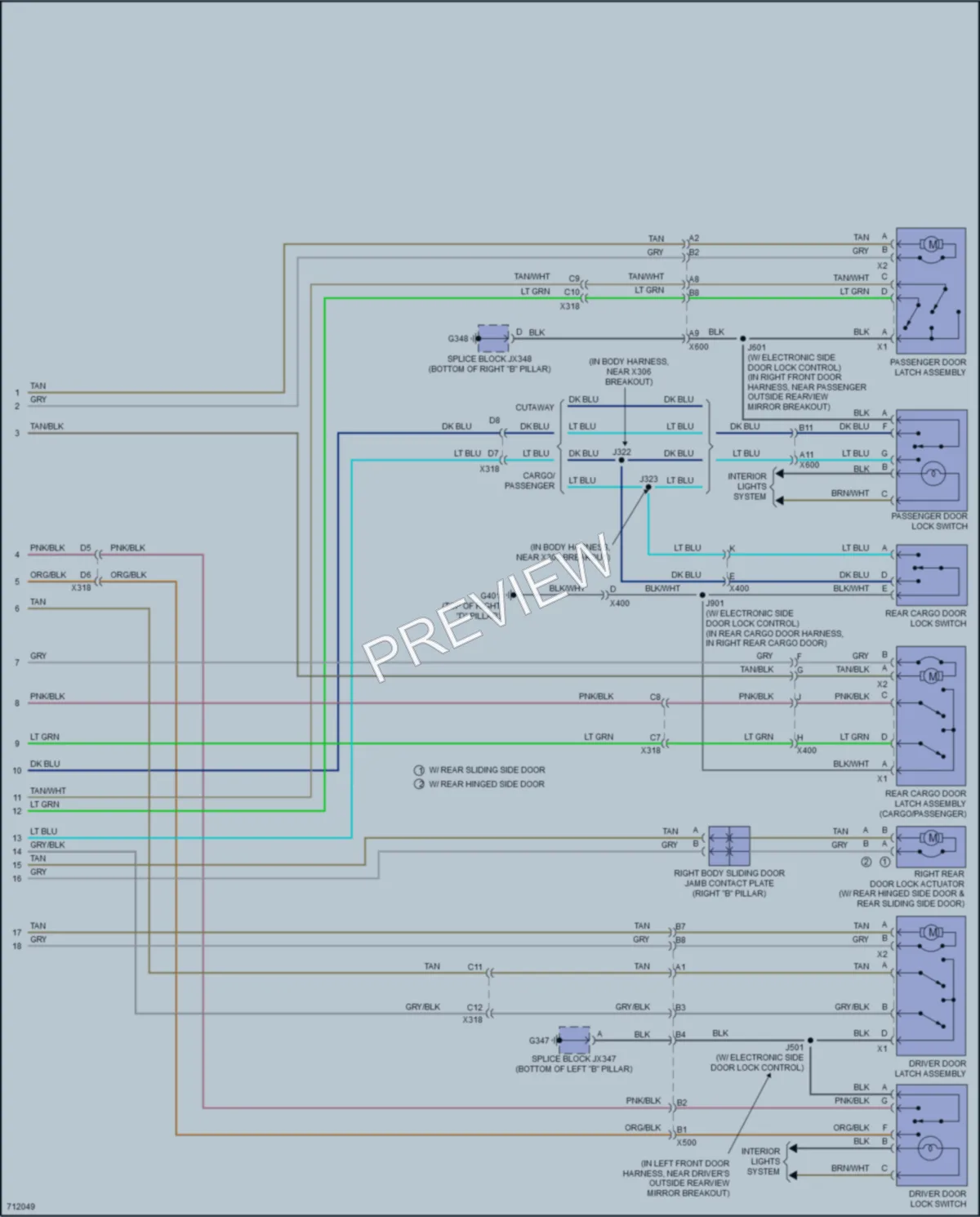 2020 Chevrolet 3500Express Anti Theft wiring diagram preview