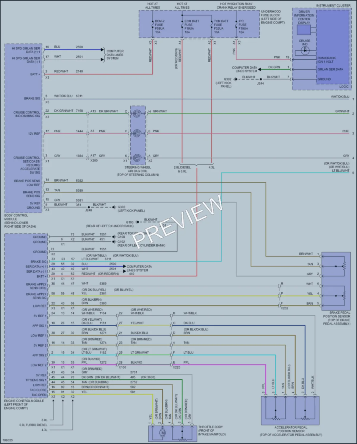 2020 Chevrolet 3500Express Cruise Control wiring diagram preview